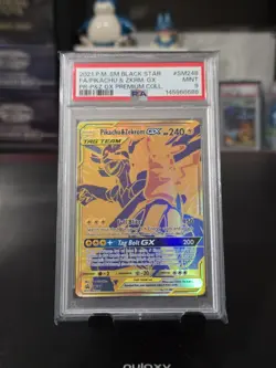 2021 POKEMON SM BLACK STAR PROMO #SM248 FULL ART/PIKACHU & ZEKROM GX PSA 9 - Image 1
