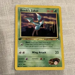 2000 Pokemon Gym Heroes - 1st Edition - Brock’s Zubat 24/132 - Rare - Ungraded - Image 1