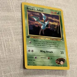 2000 Pokemon Gym Heroes - 1st Edition - Brock’s Zubat 24/132 - Rare - Ungraded - Image 2