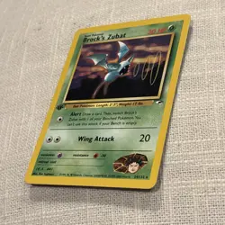 2000 Pokemon Gym Heroes - 1st Edition - Brock’s Zubat 24/132 - Rare - Ungraded - Image 3