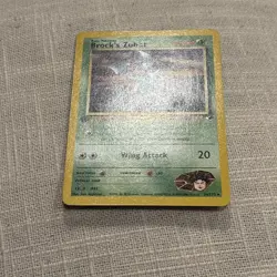2000 Pokemon Gym Heroes - 1st Edition - Brock’s Zubat 24/132 - Rare - Ungraded - Image 4