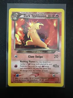 Dark Typhlosion Neo Destiny Holo Rare 10/105 Pokemon TCG - Image 1