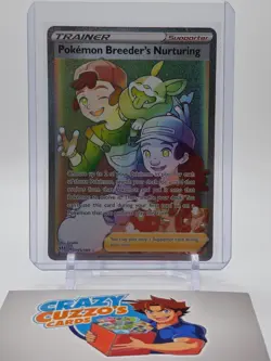 Pokemon Breeder's Nurturing (Secret) 195/189 Swsh03: Darkness Ablaze Holo - Image 1