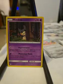 Mimikyu 96/236 Pokemon Card Cosmic Eclipse Rare NM/LP Fan Favorite Ghost - Image 1