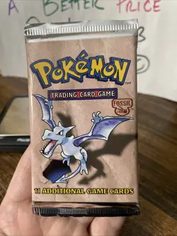 Heavy! Pokemon Fossil Booster Pack Aerodactyl Art -21.32 742818061599 - Image 2