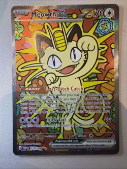 Meowth ex 121/088 ENGLISH Special Illustration Rare - Perfect Order SIR Pokemon - Image 1