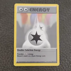 Pokemon Double Colorless Energy 96/102 Base Set Shadowless 1999 Lightly Played - Image 1
