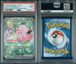 2025 POKEMON JTG EN-JOURNEY TOGETHER #184 LILLIE'S CLEFAIRY EX PSA 9 - Image 3