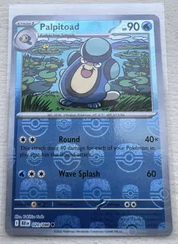Pokemon Palpitoad Master Ball Pattern Sv: Black Bolt Common Holo 020/086 Eng - Image 1