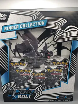 Pokemon TCG Black Bolt Binder Collection Box-5 Boosters - Image 1
