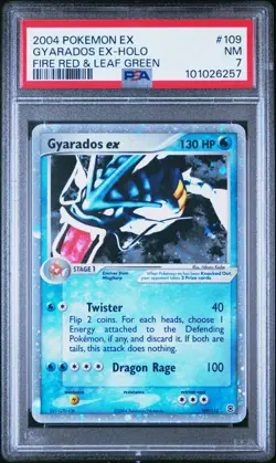 POKEMON 2004 GYARADOS EX-HOLO EX FIRE RED & LEAF GREEN #109 PSA 7 - Image 1