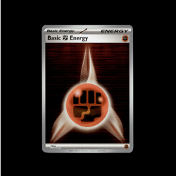 Basic Fighting Energy SVE022 Black Bolt White Flare Pokemon TCG Reverse Holo - Image 1