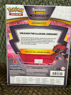 2017 POKEMON SUN & MOON SHINING LEGENDS PIN COLLECTION W/ ZOROARK PIN & PROMO - Image 2