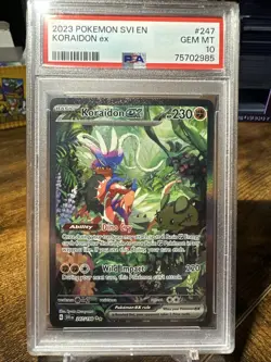 2023 POKEMON SVI EN-SCARLET & VIOLET #247 KORAIDON EX PSA 10 - Image 1