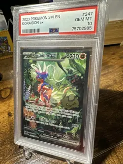 2023 POKEMON SVI EN-SCARLET & VIOLET #247 KORAIDON EX PSA 10 - Image 2
