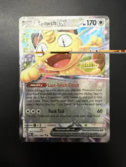 Pokemon 2026 Perfect Order Meowth EX #062/088 Double Rare NM - Image 1