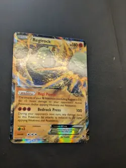 Regirock EX Ultra Rare XY Fates Collide Holo 43/124 Pokemon - Image 2
