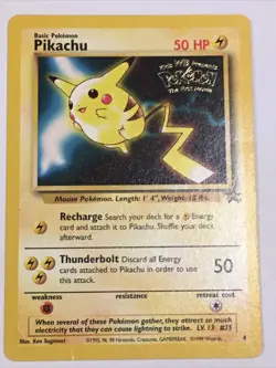 Pokemon TCG Pikachu World Collection 4 Holo Promo - Image 1