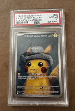 Pokemon Pikachu with Grey Felt Hat 085 SVP Promo Regular English PSA 10 - Image 1