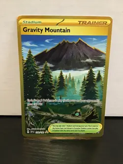 Gravity Mountain 250/191 Pokemon Surging Sparks Hyper Rare Gold Holo - Image 1