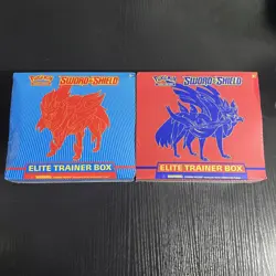 Pokemon TCG Sword and Shield Base 2 Elite Trainer Boxes ETB Art Set New Sealed 820650104459 - Image 1