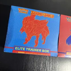 Pokemon TCG Sword and Shield Base 2 Elite Trainer Boxes ETB Art Set New Sealed 820650104459 - Image 2