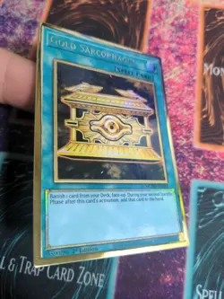 Yu-Gi-Oh! Gold Sarcophagus MGED-EN041 1st Edition Premium Gold Rare NM b2/ - Image 2