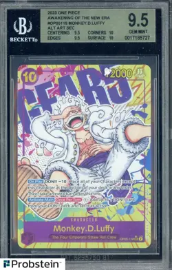2023 One Piece Awakening of The New Era OP05119 Monkey D. Luffy Alt Sec BGS 9.5 - Image 1