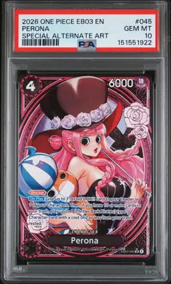 One Piece Perona (SP) EB03-45 Heroines Edition English Gem Mint PSA 10 - Image 1