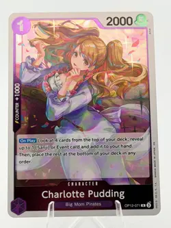 Charlotte Pudding OP12-071 Rare Foil One Piece TCG LOTM English NM - Image 1
