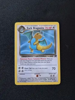 Pokemon Dark Dragonite TCG Card 22/82 Team Rocket, Non-Holo Rare - Image 1