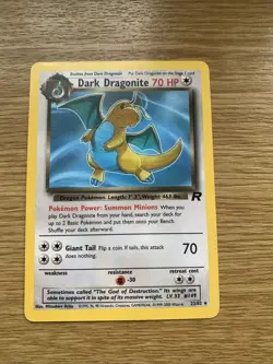 Pokemon Dark Dragonite TCG Card 22/82 Team Rocket, Non-Holo Rare - Image 1