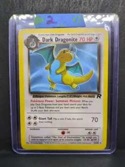 Pokemon TCG Dark Dragonite 22/82 Unlimited Rare Team Rocket Non Holo LP - Image 1