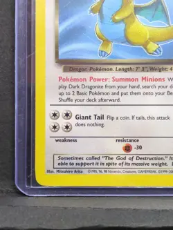 Pokemon TCG Dark Dragonite 22/82 Unlimited Rare Team Rocket Non Holo LP - Image 5