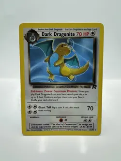 Pokemon TCG Dark Dragonite 22/82 Non Holo Rare Team Rocket WOTC LP - Image 1