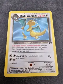 🐉 Pokemon TCG Dark Dragonite 22/82 - Non-Holo Rare - Team Rocket - Near Mint 🐉 - Image 2