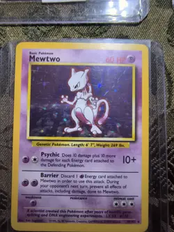 Pokemon Vintage Holo Rare Card Lot Mewtwo Light Wigglytuff Dark Dragonite - TCG - Image 1