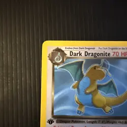 Pokemon Dark Dragonite TCG Team Rocket Regular 1st Edition Rare Non-Holo Card LP - Image 2
