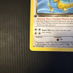 Pokemon Dark Dragonite TCG Team Rocket Regular 1st Edition Rare Non-Holo Card LP - Image 3