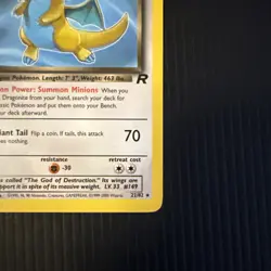 Pokemon Dark Dragonite TCG Team Rocket Regular 1st Edition Rare Non-Holo Card LP - Image 4