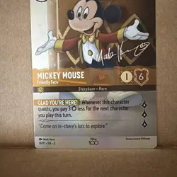 Lorcana Disney 100 Mickey Mouse Friendly Face 18/P1 Promo Foil (A1) - Image 3
