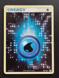 (MP) Water Energy 103/106 2006 EX Emerald Holo Pokemon Card - Image 1