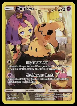 Pokemon Card - Mimikyu Cosmic Eclipse 245/236 Secret Rare - Image 1