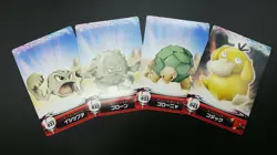 【4set】Geodude&Graveler&Golem&Psyduck Pokemon Card Diamond and Pearl Japanese - Image 1