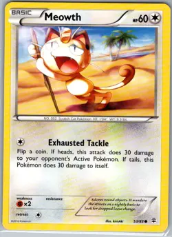 Meowth 53/83 Non Holo Generations - Pokemon Card - NM - Image 1