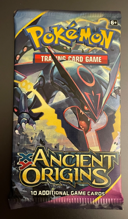 POKEMON XY ANCIENT ORIGINS Sealed 10-Card BOOSTER PACK (Mega Rayquaza Art) - Image 1