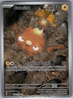Stunfisk 202/191 SV08: Surging Sparks - Pokemon Card - NM - Image 1