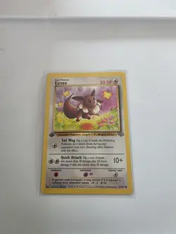 POKEMON CARD EEVEE 51/64 1ST EDITION JUNGLE TCG VINTAGE - Image 1