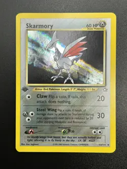 SKARMORY Pokemon Card - WOTC - 1st Edition - Neo Genesis - 13/111 - HOLO - NM - Image 1