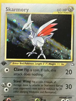 SKARMORY Pokemon Card - WOTC - 1st Edition - Neo Genesis - 13/111 - HOLO - NM - Image 5